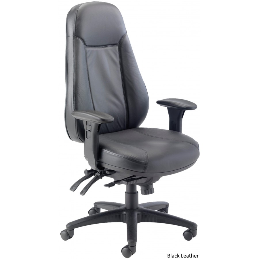 Cheetah Leather 24hr Heavy Duty Office Chair